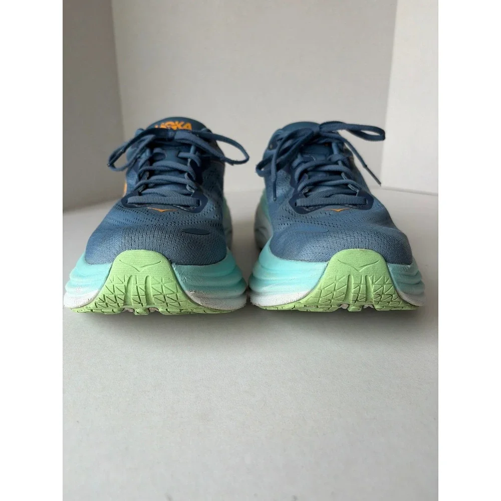 Hoka Bondi 8 Mens Size 9 2E/ Wide Real Teal Running Shoes 1127953 RHD